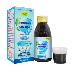 PQA Tam Hoàng Giải Độc siro chai 125ml PQA Tam Hoàng Giải Độc siro chai 125ml